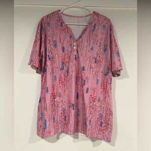 Pink Floral Women's Top
